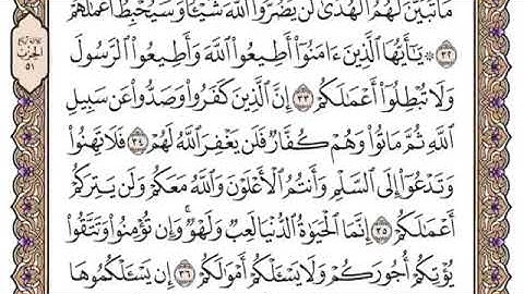 سورة محمد من ٣٥ - ٣٨