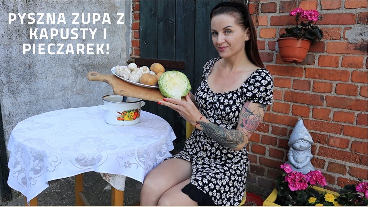 Takiej zupy nie jadłam! Kapusta +pieczarki. Świąteczny leniwy poranek i spacer po ogrodzie.Moja wieś
