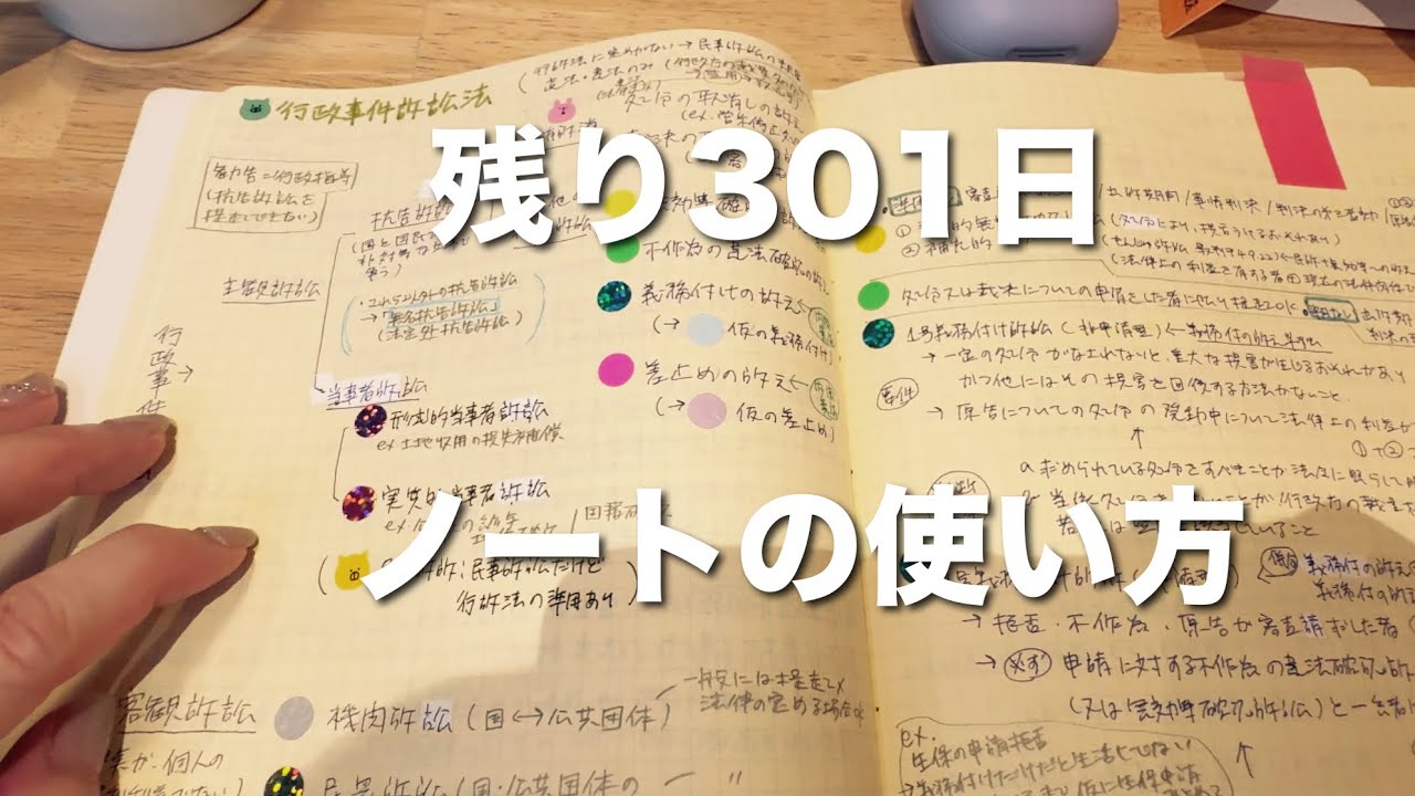 🍌『2026行政書士試験　残り301日　ノートの使い方』