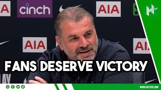 It's not been nice for the FANS! | Ange Postecoglou targeting win over Burnley for supporters