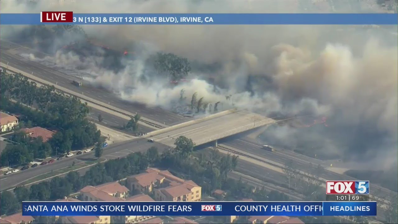 Silverado Fire Prompts Evacuations For 60,000 People - YouTube