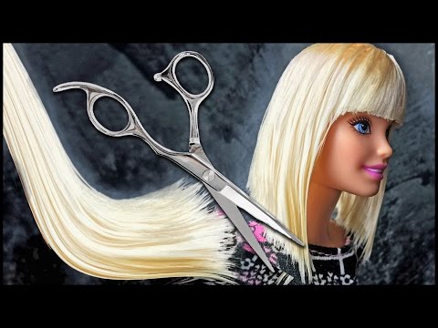 DIY - How to restyle a doll / Doll&rsquo;s Haircut - Bob with Bangs! - Un caschetto con frangetta!
