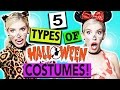 5 Types Of Halloween Costumes