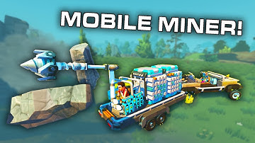 This Mining Trailer is Equipped for Maximum Resource Gathering! (Scrap Mechanic Survival Ep. 3)
