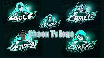 How to make logo look like choox tv | fast and easy full video tutorial | choox tv logo template