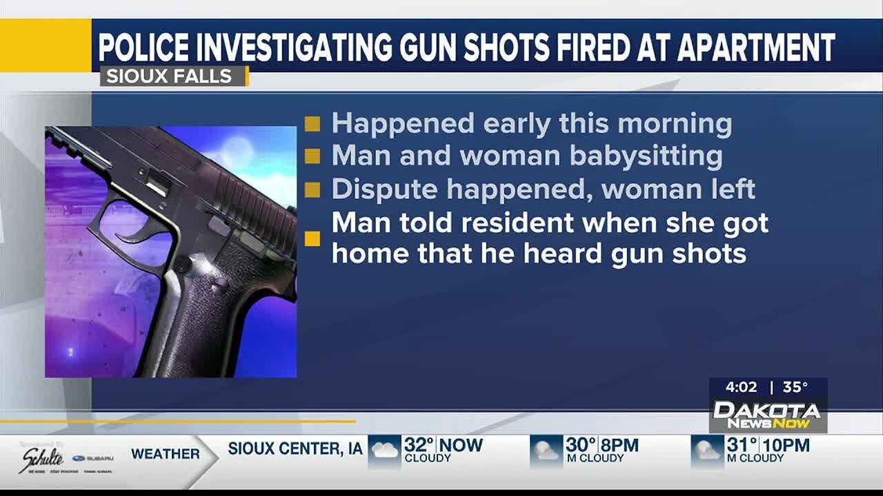 Sioux Falls police investigating shots fired outside apartment - YouTube