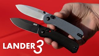 The Knafs Lander 3 Pocket Knife  It's been a long way, but we're here