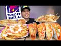 MUKBANG EATING Taco Bell Loaded Supreme Grande Nachos, Crunchwrap Supreme, Doritos Tacos