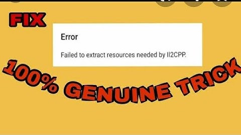 failed to extract resources problems solved