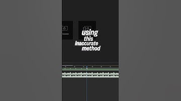 You’re still creating beat markers using this inaccurate method in After Effects?
