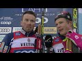 Iversen / Klaebo (Norway I) | "Happy to be back on top" | Lahti | Men's TSP | FIS Cross Country
