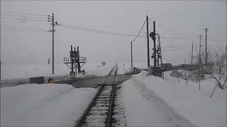 【前面展望動画】秋田内陸縦貫鉄道 2026除雪完了で運転再開初日 鷹巣→阿仁合