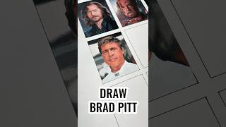 Drawing Brad Pitt 🎨🏎 #bradpitt #formula1 #art