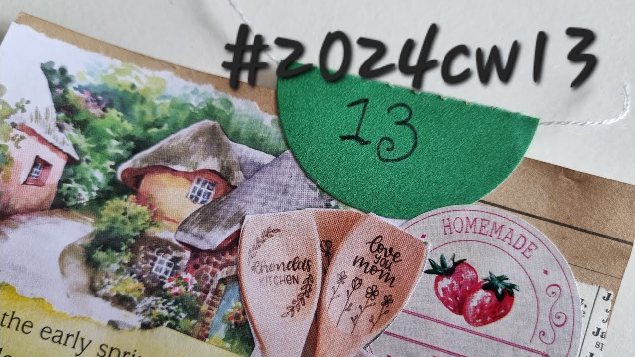 #2024cw13 Margarete Miller collage challenge 2024 week 13 - YouTube