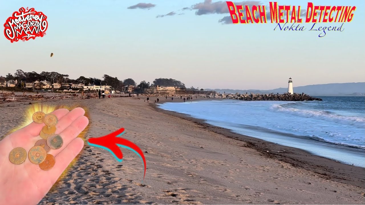 Beach Metal Detecting After a Storm! Santa Cruz, California!