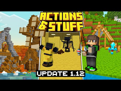 Actions & Stuff 1.12 Update!! BACKROOMS, 3D Fishing Rod, Placeable Items & Fitur Lainnya...