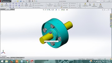 solidworks tutorial | flange coupling assembly
