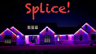 Splicing Govee Permanent Outdoor Lights