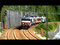 Superbe rseau ferroviaire dans valle de la maurienne   superb ho rail network in the french alps