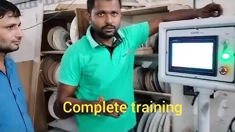 edge banding# Operation training#glue setting#end cut #All unit setting training #IN vedio#WOODTECH