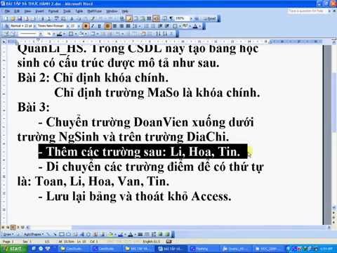 Video Bài tập và thực hành 2 - Tin học 12 - youtube