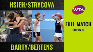 Hsieh/Strycova vs. Barty/Bertens | Full Match | 2020 Brisbane Doubles Final