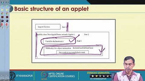 Lecture 34  Applet Programming- I