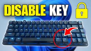 How To Disable a Key On Laptop Keyboard (Windows 11)