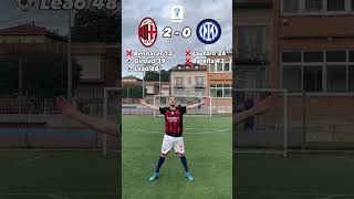 MILAN INTER🏆 Pronostico FINALE Supercoppa Italia #shorts