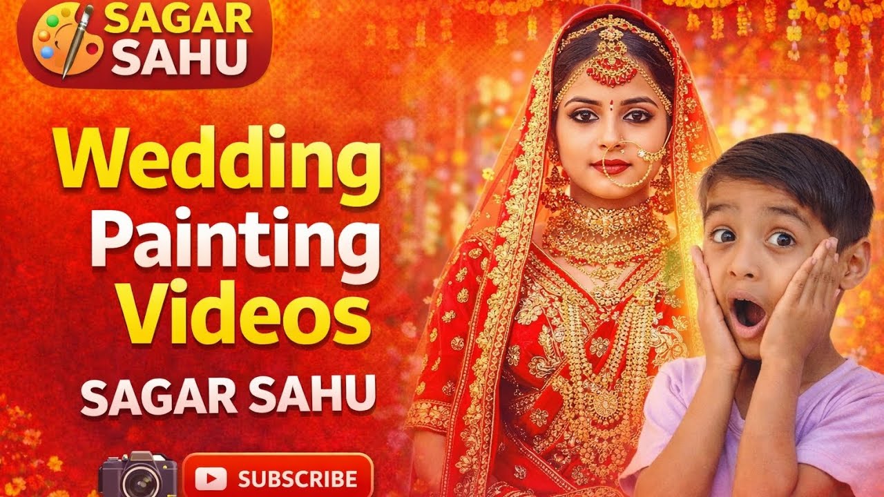 Wedding penting . By thesagarsahu. Athome#thesagarsahu#doms brand#camel art