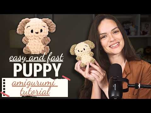 Puppy Amigurumi Tutorial: Easy Crochet Project. DONE in LESS than 1 hour!