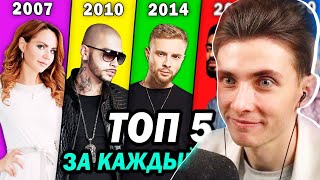 ХЕСУС СМОТРИТ: ТОП 5 Клипов КАЖДОГО года 2007-2020 по Просмотрам | Лучшие песни и хиты последних лет