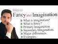 what is Fancy and Imagination by Coleridge? #Fancy_vs_imagination #fancy #imagination #examples