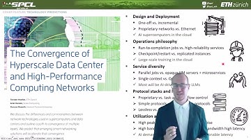 Ultra Ethernet for next generation AI and HPC workloads - Torsten Hoefler