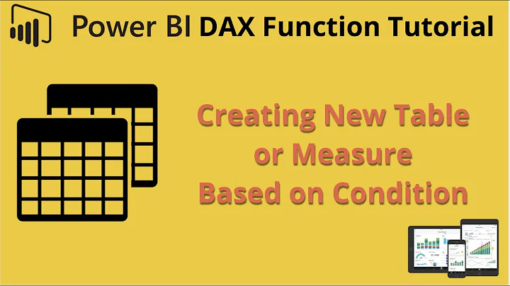 Power BI Dax Function Filter Tutorial for Creating New Filtered Table and Measure