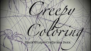 #creepycoloring and stamping! Hosted by myself, Bexx @blackwhispercrafts