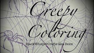 #creepycoloring and stamping! Hosted by myself, Bexx  @blackwhispercrafts