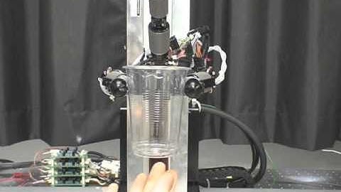 Tactile sensors are mounted  on fingers