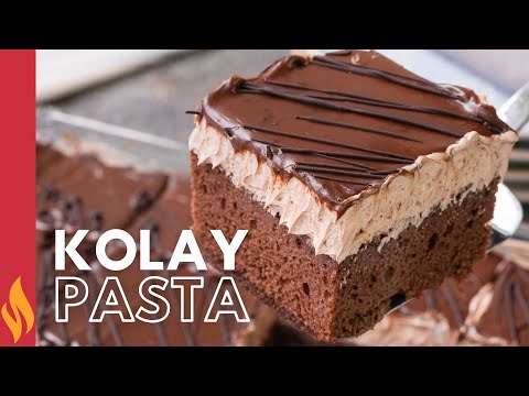 YUMUŞACIK KOLAY PASTA 🍫 ÇİKOLATALI BORCAM PASTASI 😋