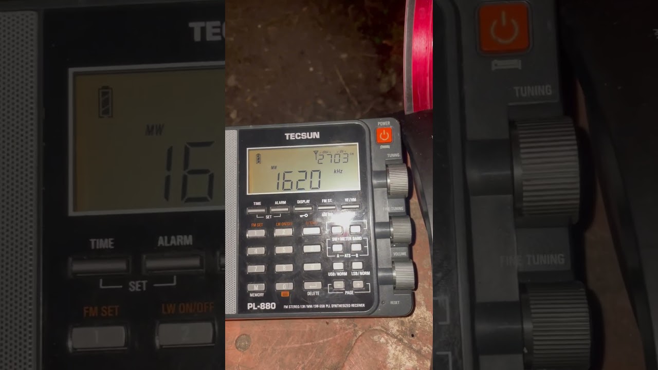 Dutch pirate radio 1620 mediumwave in my garden Lancaster uk