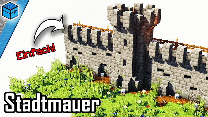 Minecraft Mauer bauen 🏰 | Stadtmauer in Minecraft bauen deutsch