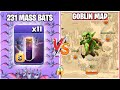 Bat Spells(×11) Vs Goblin Map | Goblin Map Gameplay | Clash of clans