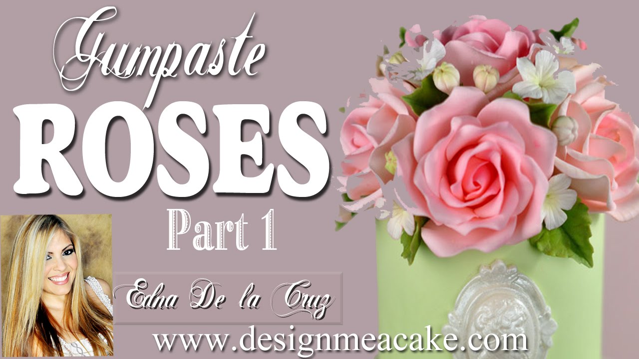 Gumpaste Rose Part 1 YouTube