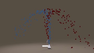 Poser Particle System: Emitter Dual Test