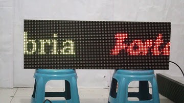 Running Text RGB 40x100Cm Full Color Wifi - Outdoor Mini VideoTron