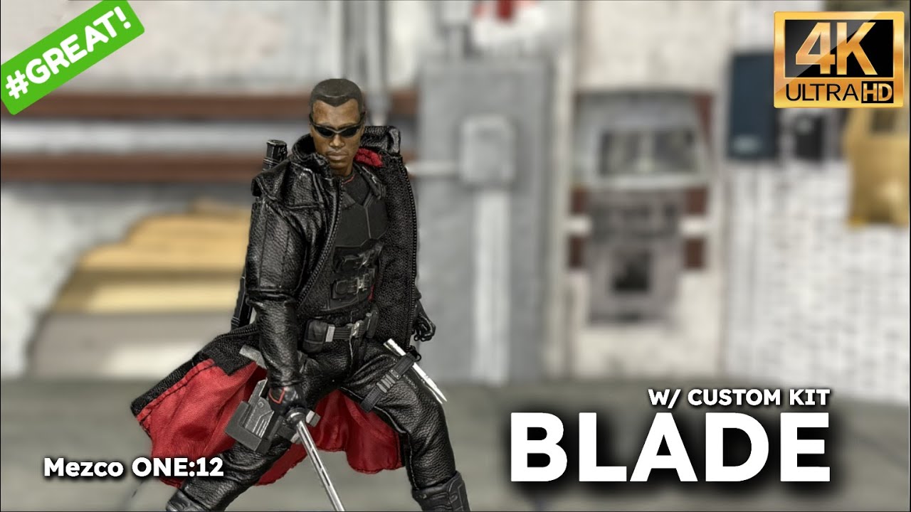 Mezco Blade w/ Upgrade Kit 1/12 action figure REVIEW 