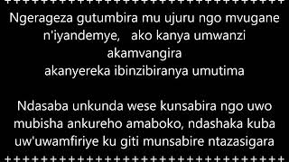 Munsabire NIYOMUGABO Philemon Habby's work group's lyrics March 31, 2019