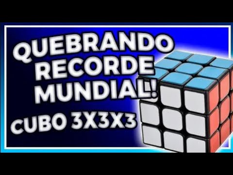 Reconstrução e resolução do novo recorde mundial do Cubo Mágico 3x3 ba