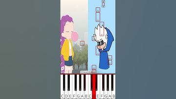 Thumb Dance Challenge Original VS Animation ‪(@tieanimation) - Octave Piano Tutorial