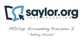 Getting Started: Accounting Principles - Professiona Development 201